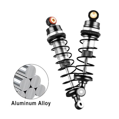 GLOBACT RC Shocks for LOSI 1/16 Mini-B 1/18 Mini-T 2.0 LOS314004 (Black) - color: Black