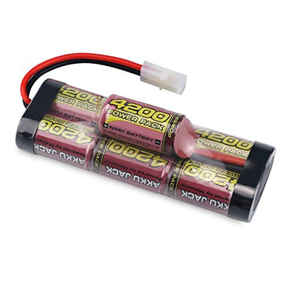 melasta 8.4V 4200mAh 7-Cell Hump NiMH Battery for RC Cars – Tamiya Plug | High-capacity rechargeable pack with Tamiya connector. Compatible with RC racing car models. Durable and stable output.