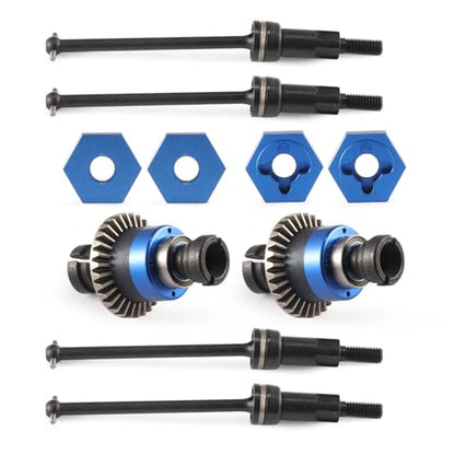 Assembled Differential for 1/18 Granite GROM 1/14 Mojave,CVD Shaft Dogbone CVD Joint Universal Axle Set,Accessories for ARRMA 1/18 2S Granite Granite GROM (Blue and Black) - color: J-035