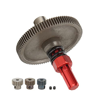 91T Slipper Gear Set for Arrma Senton 1/10 RC Cars - Metal Differential Upgrade Parts, Durable & Easy to Install, Compatible with Granite, Big Rock, Typhon (Red) - color: Red