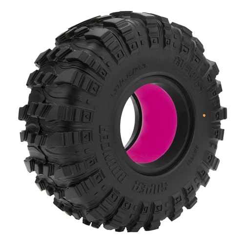 MEUS RACING 1.9" MS6 Super Bouncer Tires and Super Soft Silicone Rubber Inserts for Axial SCX10 TRX4 Redcat Gen8 1/10 RC Crawler