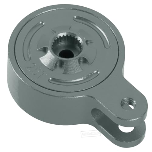 RC Servo Saver Set 25T Upgrades Part for 1/10 Big Rock 3S BLX,Granite/Senton 3S BLX & Mega550,Kraton/Outcast 4S BLX,1/8 Typhon 3S BLX& Mega550,Alloy Fixed Link Steering Servo Saver,Titanium - color: Titanium-1 Set