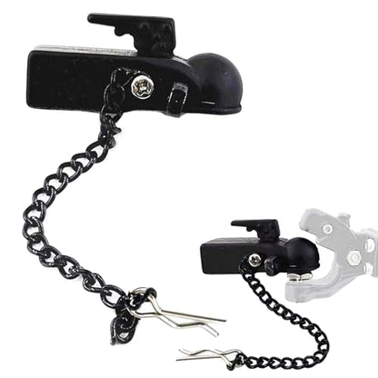 ShareGoo Metal Hitch Trailer Hook Ball Buckle Simulation Link Component Compatible with Traxxas TRX-4 90046 90047 SCX10 1/10 RC Crawler Car,Black