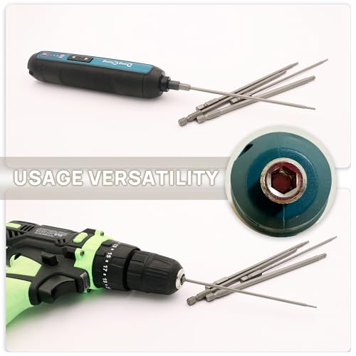 RC Hex Bit 1.5mm 2.0mm 2.5mm 3.0mm 4mm for Electric Screwgun/Power Drill | 6 Inch Power Bits,Hex Head Allen Wrench Drill Bit Set,Professional Grade ¼ Inch Hex Shank for Screwdrivers,High Quality Steel - size: 5 PCS