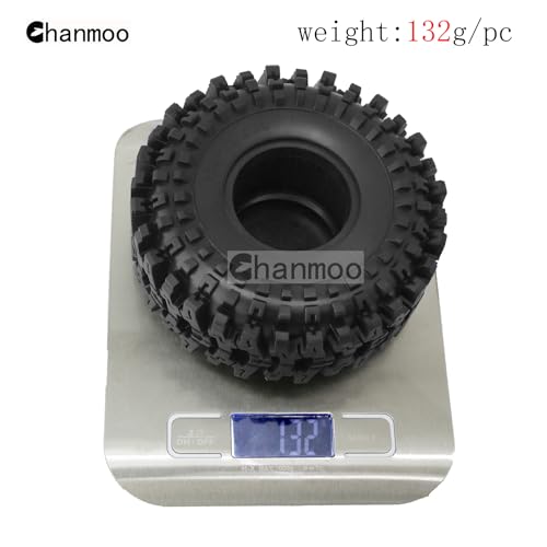 1.9 RC Crawler Tires With Foam Insert 1/10 Soft Rubber Mud Grappler Wheels Tyres OD 4.72" For 1:10 Rock Crawler Car Traxxas TRX4 Axial SCX10 II RC4WD D90 TF2 Tamiya CC01 Gen8 1.9" Rims 4PCS