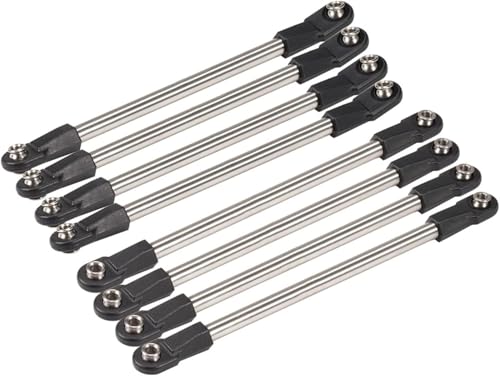 Stainless Steel Chassis Tie Rod 275mm Wheelbase Links Set with M4 Rod Ends for 1/10 RC Crawler 275WB SCX10 D90 TF2 DIY Part