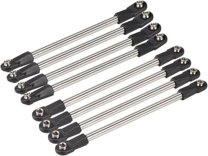 Stainless Steel Chassis Tie Rod 275mm Wheelbase Links Set with M4 Rod Ends for 1/10 RC Crawler 275WB SCX10 D90 TF2 DIY Part