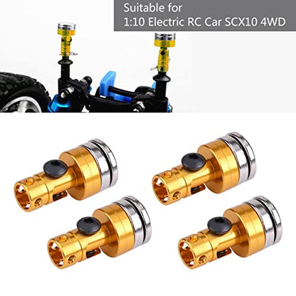 Joyzan RC Magnetic Body Post, Body Shell Mount Column Strong Clips Magnet | Alloy Stealth Invisible Aluminum Accessories Parts SCX10 4WD 1:10 Scale Touring Car Drift Model Hobby Vehicle 4 Pack Gold