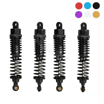 New 4pcs 68mm/98mm /108mm Aluminum Shocks Absorbers Damper for HSP HPI 1/10 Scale RC Car On-Road Monster Truck Off Road Buggy(Silver 108mm) - color: Silver 108mm
