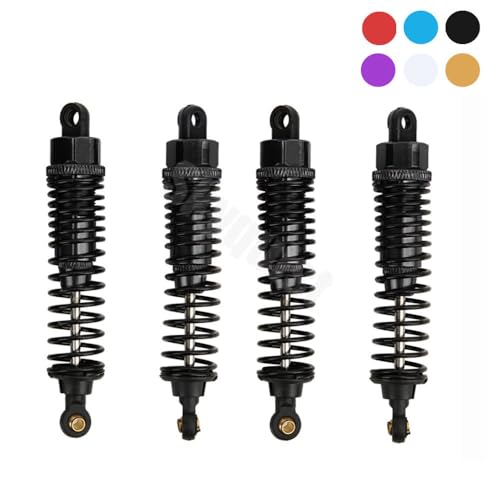 New 4pcs 68mm/98mm /108mm Aluminum Shocks Absorbers Damper for HSP HPI 1/10 Scale RC Car On-Road Monster Truck Off Road Buggy(Golden 68mm) - color: Golden 68mm