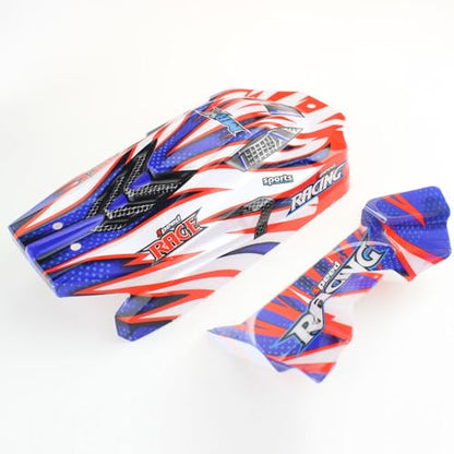 Plastic RC Car Shell Cover Replacement RC Parts for WLtoys 124008 1/12 4WD RC Car - color: Car Shell