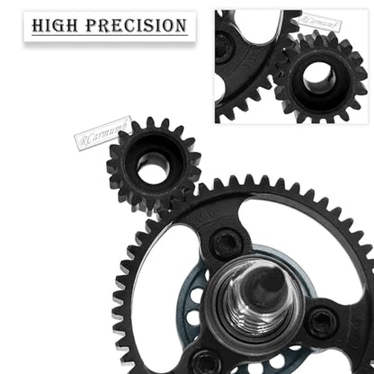 RC 50T Slipper Clutch Eliminator Differential Locker Gear Upgrades Part for Slash Rustler Stampede 4X4/4x4 VXL,50T Spur Gear with Pinions Gears Set(15T 17T 19T),#6878,Titanium - color: Titanium(50T)