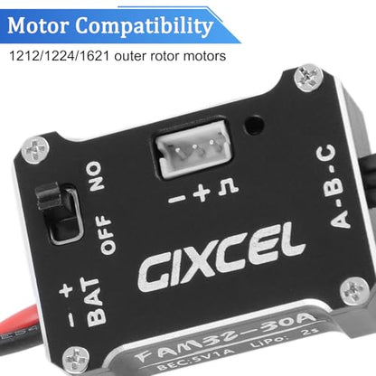 30A Brushless ESC for TRX4M SCX24 Micro RC Crawlers Upgrades | Compact 30A brushless ESC delivers smooth throttle response and reliable power for 1/18 and 1/24 micro crawlers
