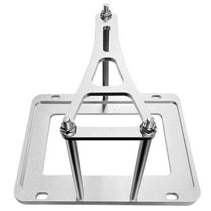 Aluminum Silver Billet Box, Universal Battery Tray Hold Down Trunk Relocation Racing Mount,Compatible with Most Car and Truck