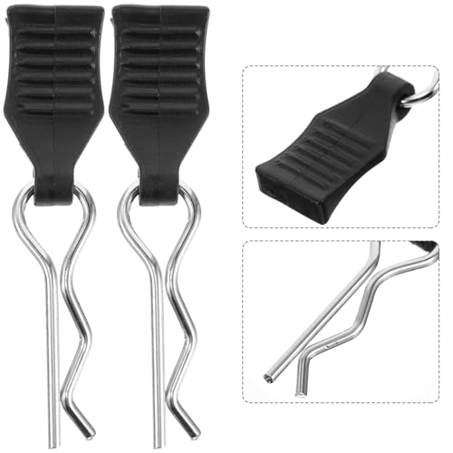 20pcs Universal Rc Car Body Clips with Pull Tabs Bent R-Type Fasteners for Rc Car and Truck Shells Vehicle Spare Parts