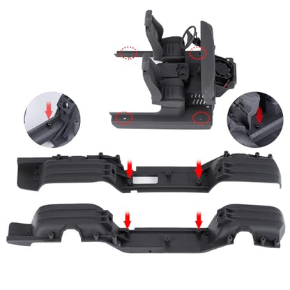 RC Car Body Interior Shell Decoration with Fender Flares for 1/18th TRX4M F150 RC Crawler Car Upgrades