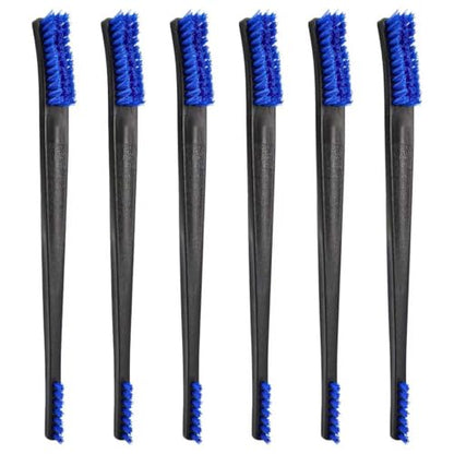PINGMIC Gun Cleaning Brushes Set - 6 Pack Double-Ended Nylon Brushes with Plastic Handles, All-Purpose Gun Cleaning Supplies Kit (Blue) - color: Blue