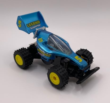 Mini RC Buggy Off-Road 1:64 Scale Upgraded 2.4G 5-Channel 7CM RC Radio Wireless Remote Control Car Coke Can Micro Racing Pocket Portable Truck for Multi-Users (Blue) - color: Blue-buggy
