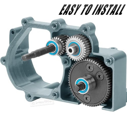 RC Transmission Gear Upgrades Part for 1/10 Slash 2WD VXL,Rustler/Stampede/Bandit 2WD VXL XL-5,Steel Transmission Gear for Gearbox,Black