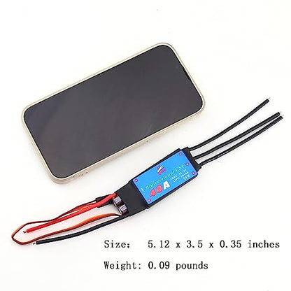 ZMR 40A Bidirectional Brushless 2-6S UBEC 3A 5V ESC for Remote Control Car Pneumatic Underwater Propeller