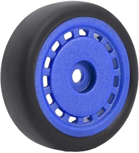4PCS Pre-Glued On-Road Drift Racing Smooth Rubber Tires and Wheel Rims Set 7MM Hexagon for 1/24 Losi Micro-B RC Car Upgrades Parts (Blue) - color: Blue