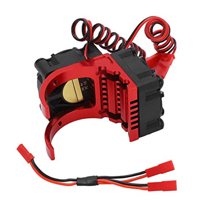 Sonew RC Motor Heatsink Cooling Fan Combo with Dual Fans and Aluminum Alloy for 550 3650 3660 3670 3674 Motors 36mm Diameter Red (Red) - color: Red