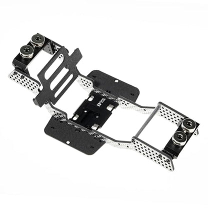 Carbon Fiber Chassis Kit for SCX24, 7° Angled Skid, LCG Chassis Kit for Axial SCX24 C10 Upgrade Parts, JLU, Bronco, Deadbolt, Silvery - color: Silver