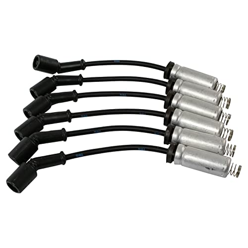 TRQ Ignition Spark Plug Wire Kit Set | For GMC Sierra Chevrolet Silverado Pickup Truck 4.3L V6 - style: IWA69114