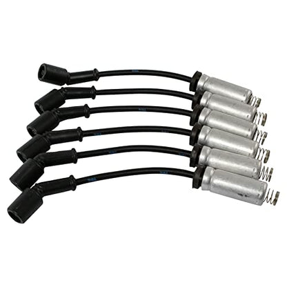 TRQ Ignition Spark Plug Wire Kit Set | For GMC Sierra Chevrolet Silverado Pickup Truck 4.3L V6 - style: IWA69114
