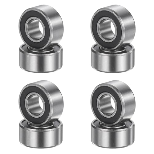 uxcell 8Pcs 685ZZ 5mmx11mmx5mm Deep Groove Ball Bearings, Double Metal Shielded Bearing Steel ABEC5 High Performance for Industrial Machinery Precision Transmission, Silver - size: 685ZZ 5mmx11mmx5mm