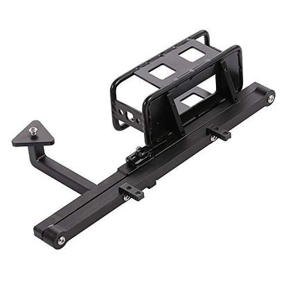 1/10 Scale RC Crawler Rear Bumper with Spare Tire Carrier for D90 D110 1:10 RC Crawler Car (B) - style: B