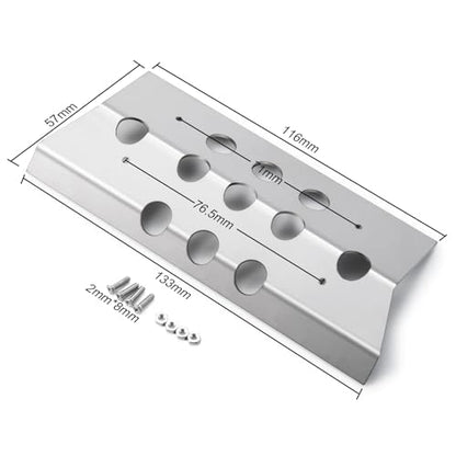 Stainless Steel RC Skid Plate Rear Bumper Protector Chassis Guard Board Protector Plate Protection Compatible with 1/10 TRX6 TRX-6 RC Crawler Car Upgrade Parts | RC Car Chassis Guard Board Protector Plate Protection Compatible with 1/10 TRX-6 RC Crawler C