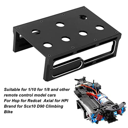 RC Car Work Stand, RC Car Work Stand Wear Aluminum Alloy RC Car Repair Workstation for 1/8 for 1/10 RC Truck Scales(Black)
