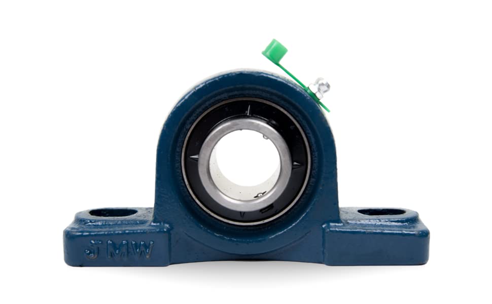 UCP204-12 Pillow Block Bearing (2 Pack), 3/4 inch Bore, 2 Bolt Flange Mounted, Solid Cast Iron Base, Self-Alignment - size: UCP204-12
