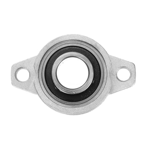 uxcell 2pcs KFL003 Pillow Block Bearings 17mm Bore Bearing Units Zinc Alloy Flange Mounted Bearing Housing, P6(ABEC3) - size: KFL003