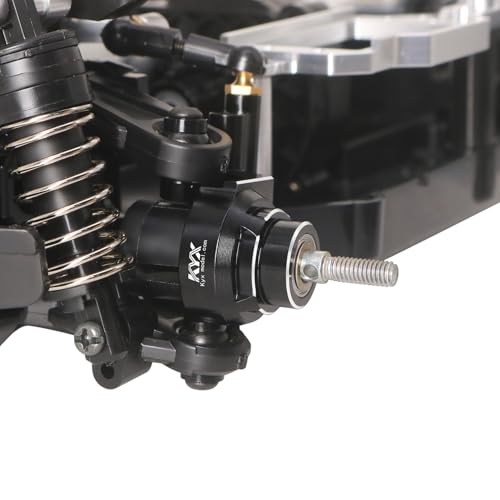 KYX Racing Aluminum Front Rear Steering Knuckles Caster Blocks Upgrades Parts Accessories for 1/10 RC Car Tamiya MB01