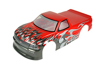 1/10 Scale RC Painted Precut Drift Racing Touring Onroad Car Body Shell Width 190mm (Pickup Red) - style: Pickup Red