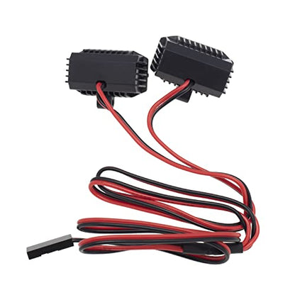 DKKY RC Car Lights LED Spotlights 1/10 Scale RC Crawler Accessories for Axial SCX10 90046 Traxxas TRX4 TRX6 Wraith RR10 MST Redcat Gen8 (2 Dual Lights Without Controller) - style: 2 Dual Lights without Controller