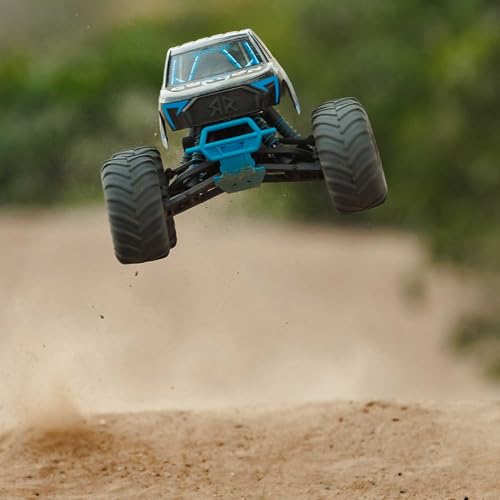 ARRMA RC Truck 1/10 Gorgon 2 Wheel Drive RTR Brushed Monster Truck Battery & Charger Included Blue ARA3230ST5 - color: Blue