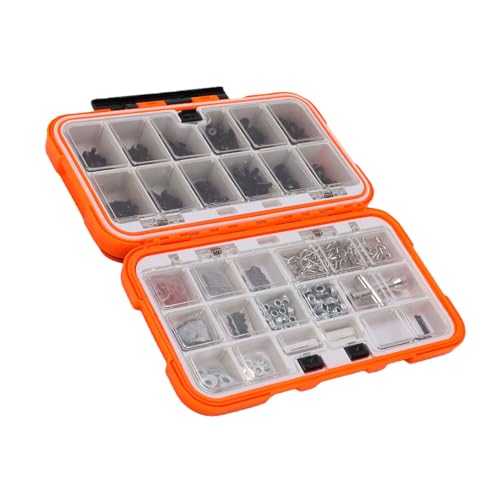 Dpofirs Universal 537pcs RC Screws Set | Hardware Kit for 1/8 1/10 1/12 1/16 Cars Trucks HPI Axial with Storage Box