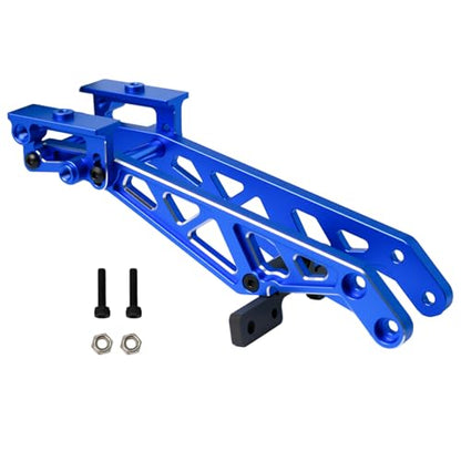 Aluminum RC Rear Wing Mount Upgrades for 1/8 Arrma Kraton V6 6S BLX EXB,Notorious 6S BLX,Replace#ARA320758 (Blue) - color: Blue