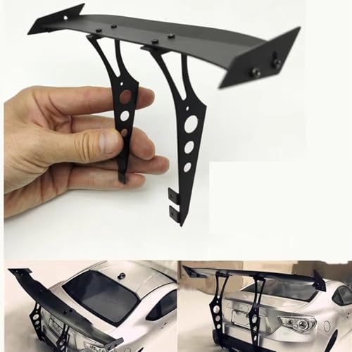 Compatible with Tamiya for TT01 for TT02 XV01 for HSP 94123 for Sakura 1/10 RC Drift Car Parts Metal Tail Wing Rear Spoiler RC Upgrades Models