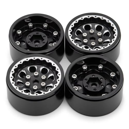 Parts For Axial For SCX10 D90 CC01 1/10 Aluminum Alloy 1.9 Inch Beadlock Wheel Rim Hubs RC Crawler Car Truck Model Upgrade Parts