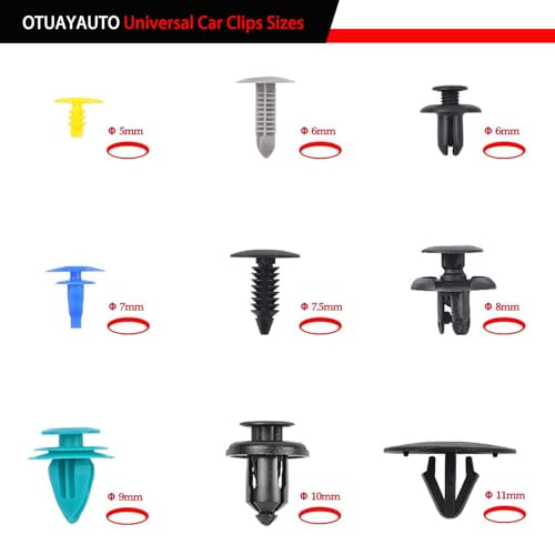 OTUAYAUTO 1000PCS Universal Car Clips Plastic Car Fasteners | Bumper Clips, Door Panel Clip with 39 size Automotive Push Pin, Replacment for All Dodge Models - size: 1000Pcs 39 Sizes Clips for Dodge