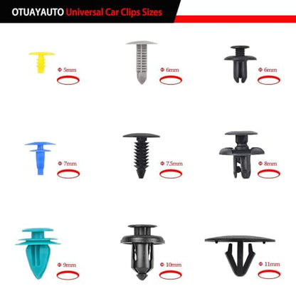 OTUAYAUTO 1000PCS Universal Car Clips Plastic Car Fasteners | Bumper Clips, Door Panel Clip with 39 size Automotive Push Pin, Replacment for All Dodge Models - size: 1000Pcs 39 Sizes Clips for Dodge