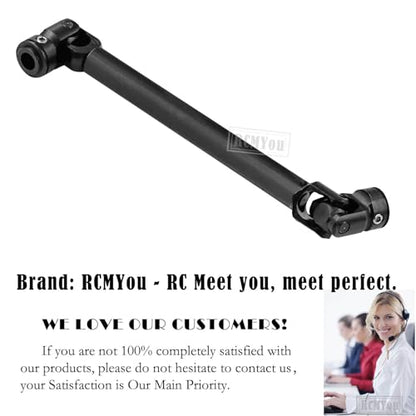 RC Crawler Drive Shaft 135-215MM Upgrades for 1/10 SCX10 SCX10 II 90046 SCX10 III AXI03007 TRX4 D90,Universal Driveshaft,Steel Full Metal Axles Part Hop-Ups,Black - size: 135-215MM