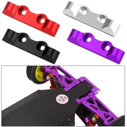 Rc Steering Cup Parts For Losi Micro B 2WD RTR 1/24 Steering Blocks C Hubs Suspension Arms Bulkhead Shock Mount CVD Shaft RC Car For Buggy Upgrade Parts(Red) - color: Red