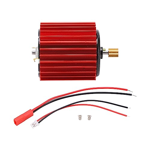 370 Metal Gear Brushed Motor High Speed for WPL RC Car Upgrade Parts (Red) - color: Red