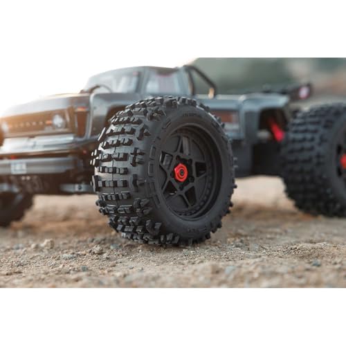 ARRMA RC Truck Outcast 4X4 4S BLX 1/10TH 4WD Stunt Truck RTR (Battery and Charger Not Included), Gunmetal, ARA4410V2T3 - color: Gunmetal