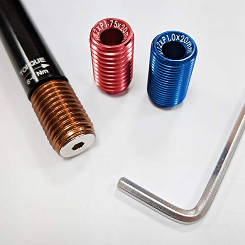 Through Axle Roaddisc, Gravel, Cyclocross, or Mountain Bikes, M12XP1.0/P1.5/P1.75 for 60 Different Combination - size: φ12x154mm MTB Rear